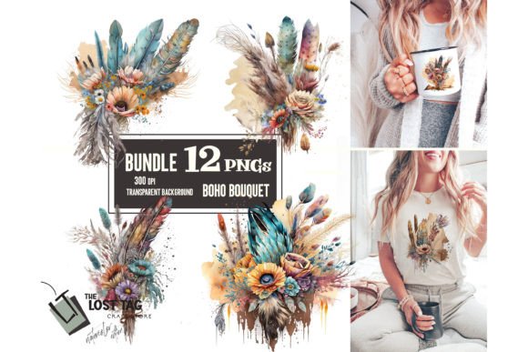 Download Boho Clipart Png Bundle Feathers Desert - Boho clipart png Collection